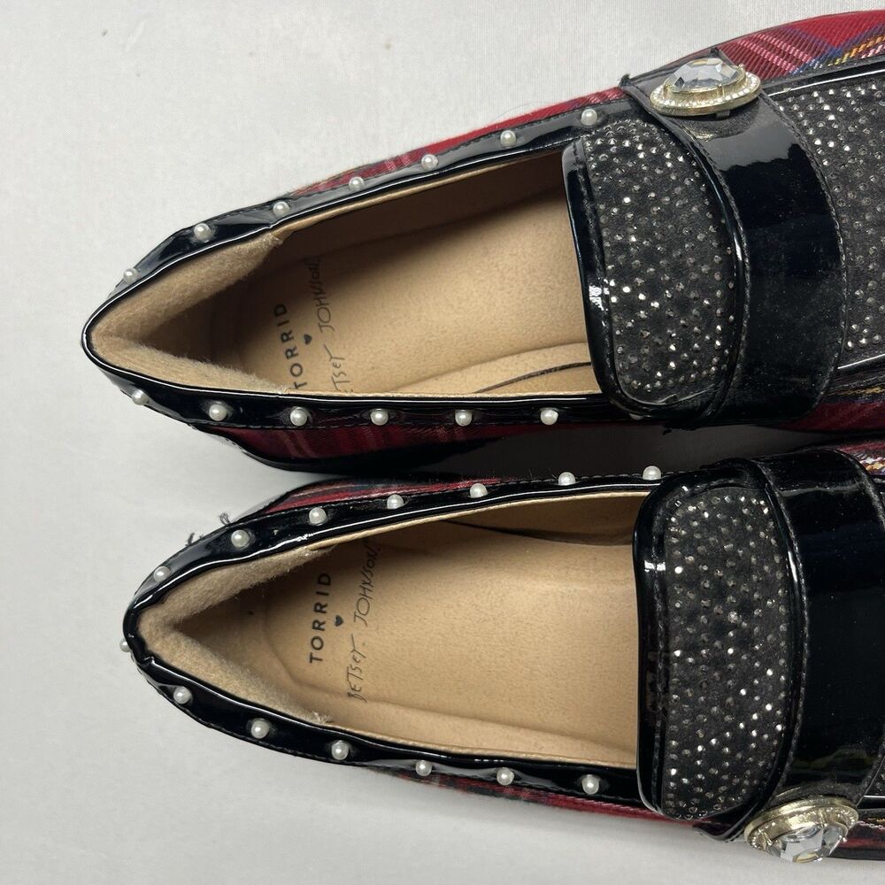 Betsey Johnson X torrid Plaid Buckle Loafers - Picture 7 of 8